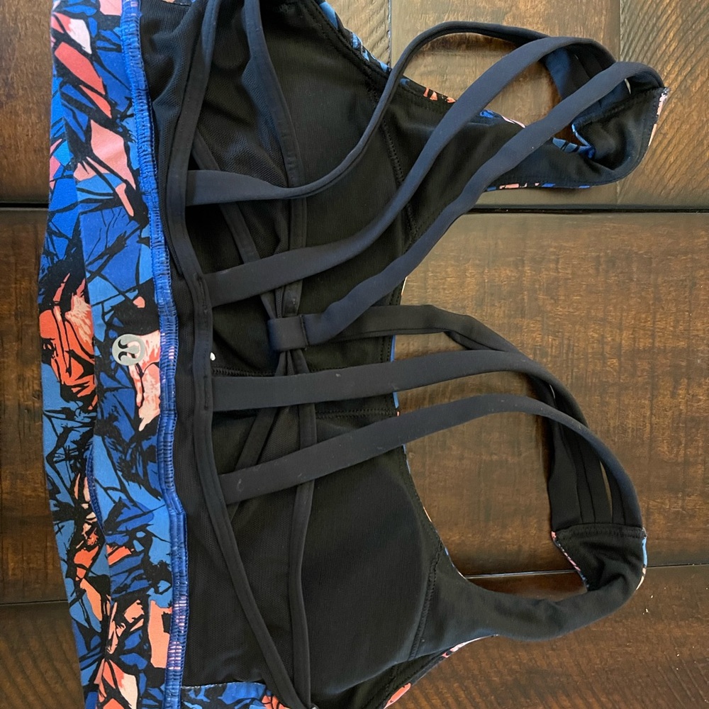 Lululemon fun multi color bra!